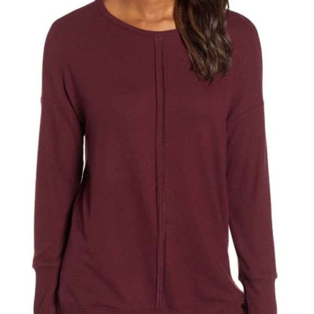 GIBSON | Cozy Tunic Sweater - [size Small in Raspberry]